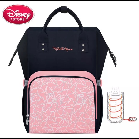 minnie mouse diaper bag disney store